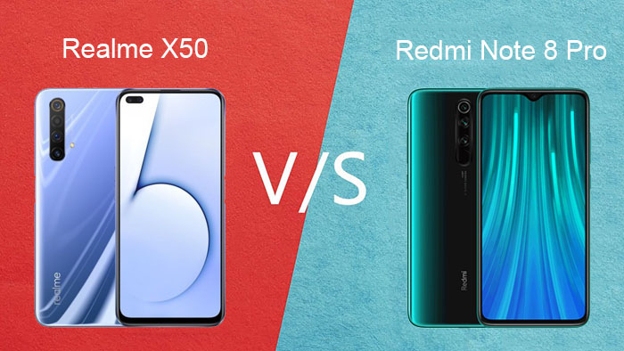 Realme X50 vs Redmi Note 8 Pro